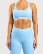 Light Blue Softelle Sports - bra - Peach Tights - Sports - Bra