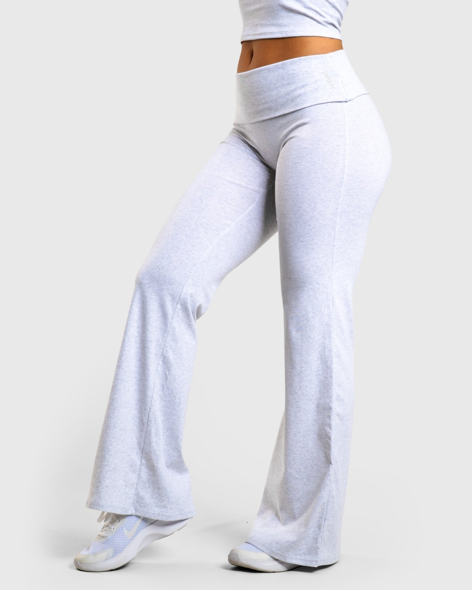 Light Grey Flow Yoga - Peach Tights - Tights