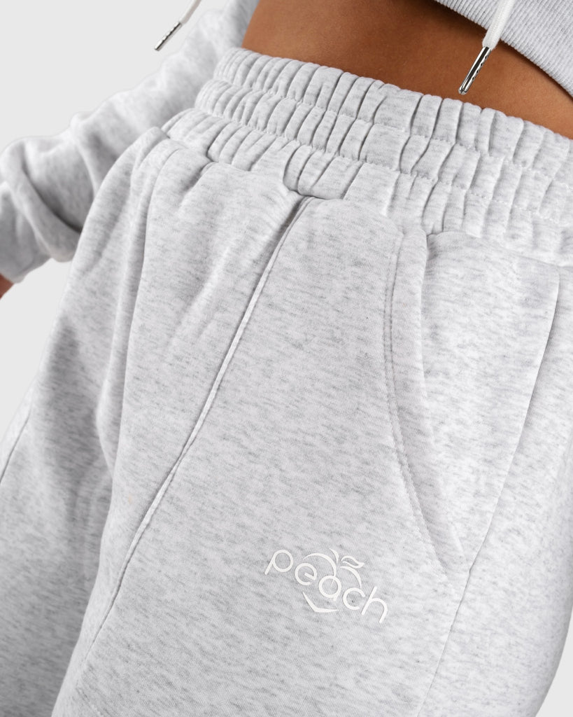 Light Grey Vibe Sweatpants - Peach Tights - Sweatpants