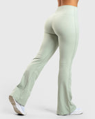 Mint Green Softelle Flared Pants - Peach Tights - Tights