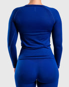 Navy Blue Classic Deluxe Long Sleeve - Peach Tights - Long sleeve