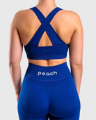 Navy Blue Classic Deluxe Sports - bra - Peach Tights - Sports - Bra