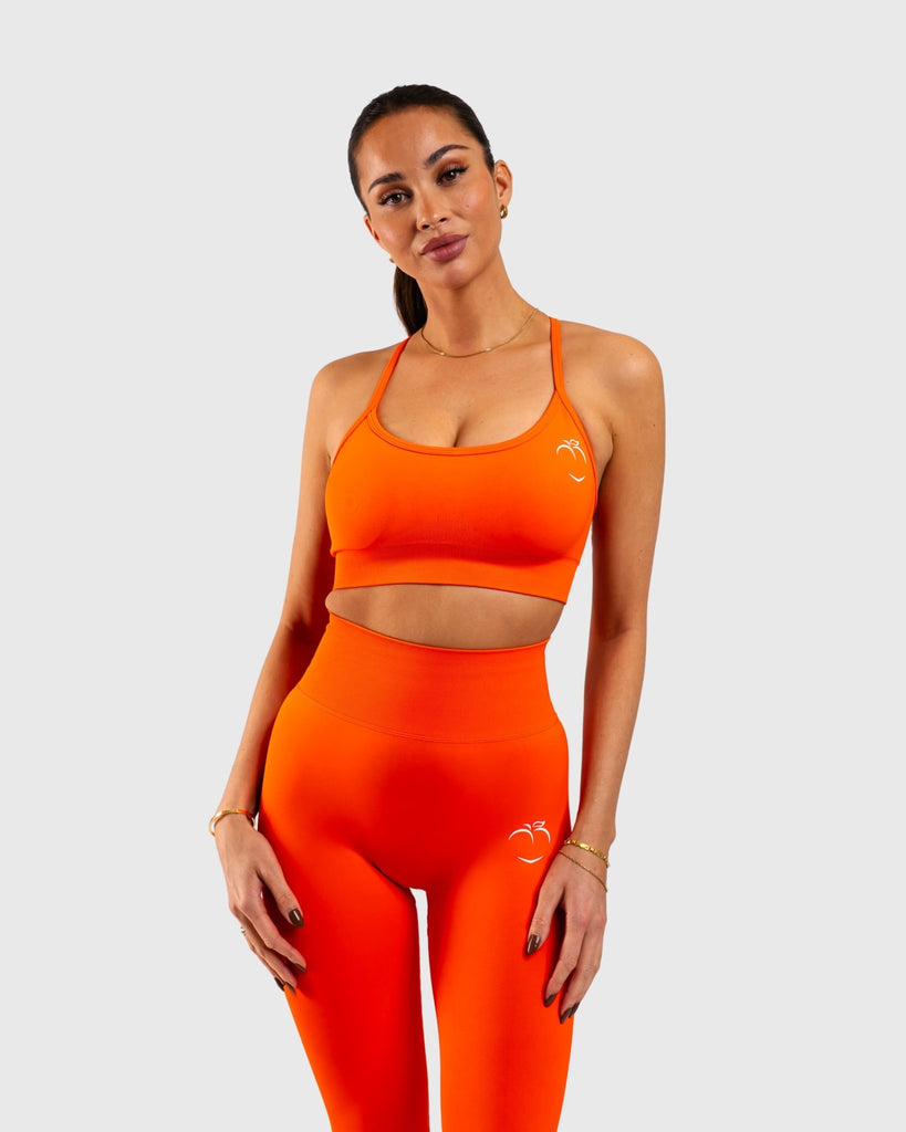 Orange Performa Sports - bra - Peach Tights - Sports - Bra