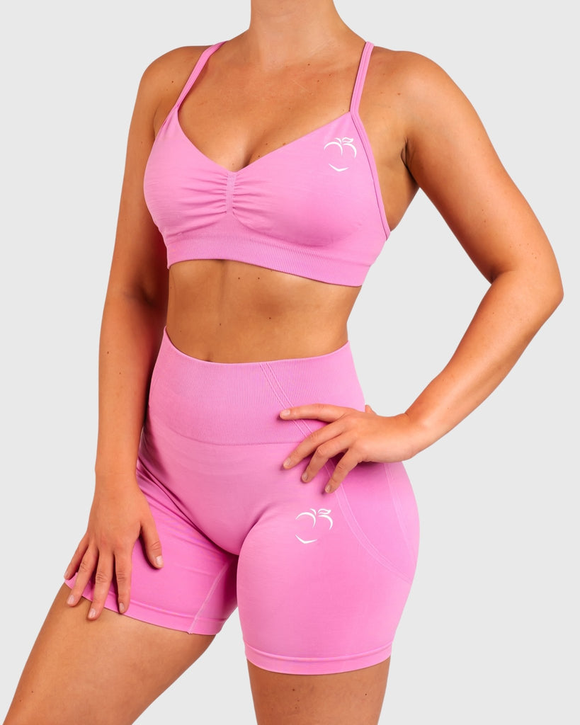 Pink Elevate Sports - bra - Peach Tights - Singlet