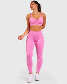 Pink Elevate Tights - Peach Tights - Tights