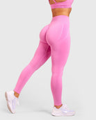 Pink Elevate Tights - Peach Tights - Tights