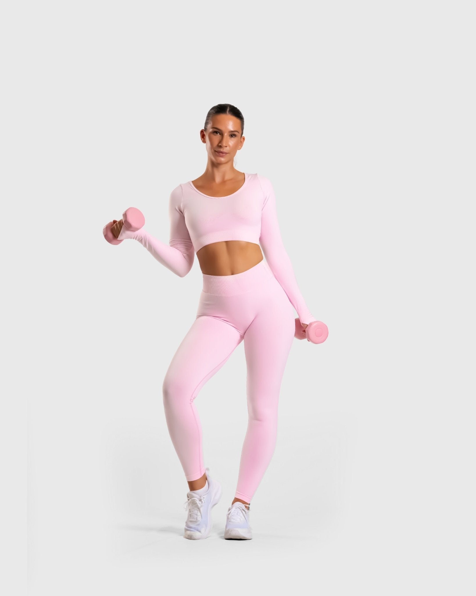 Pink Ignite Long Sleeve - Peach Tights - Long sleeve
