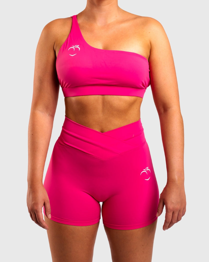 Pink Prism Sports-bra - Peach Tights - Topp