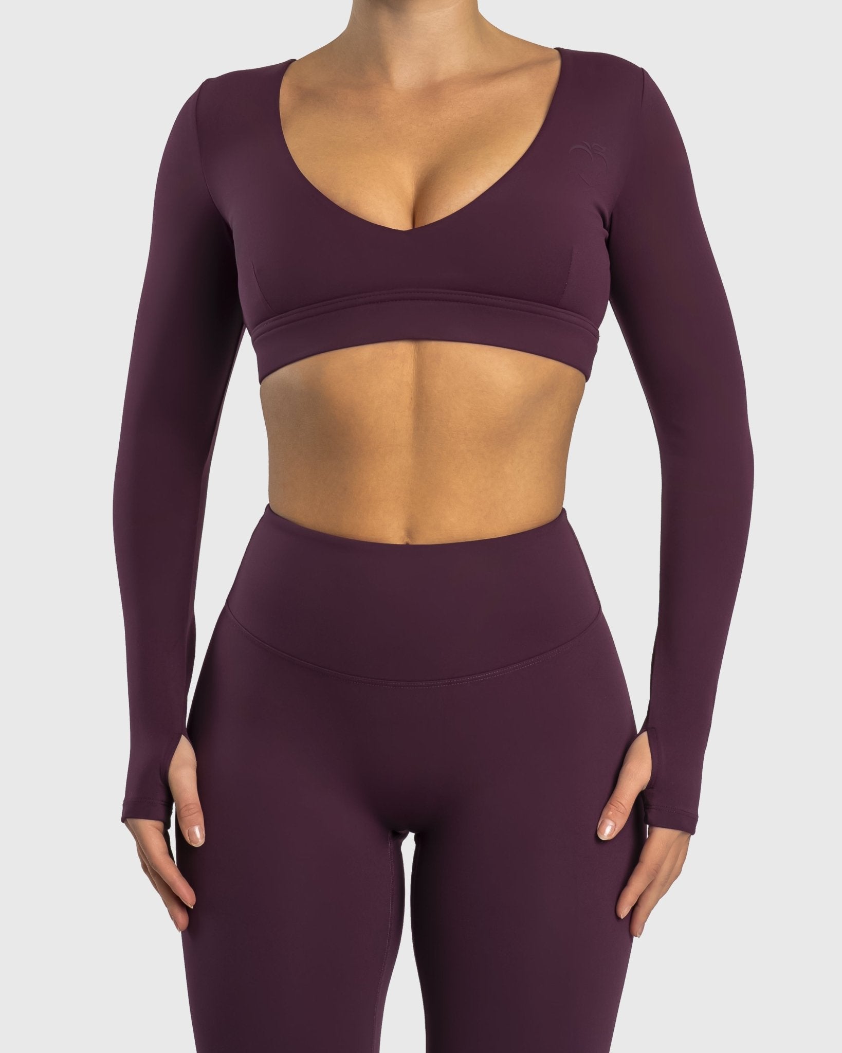 Plum Align Long Sleeve - Peach Tights - Long sleeve
