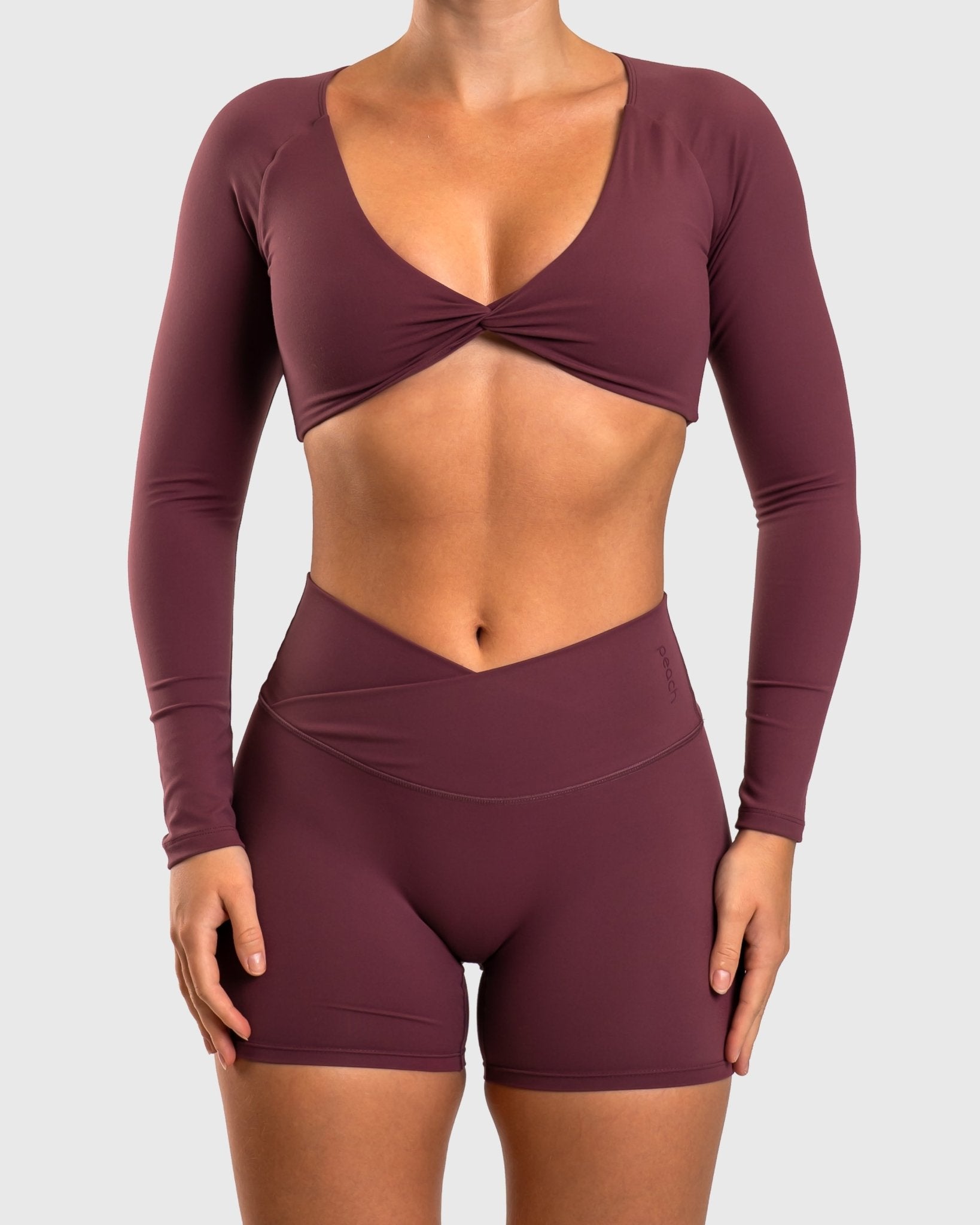 Plum Divine Long Sleeve - Peach Tights - Jacket