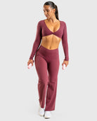 Plum Divine Yoga Pants - Peach Tights - Tights