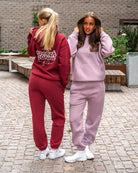 Plum Haze Hoodie - Peach Tights - Hoodie