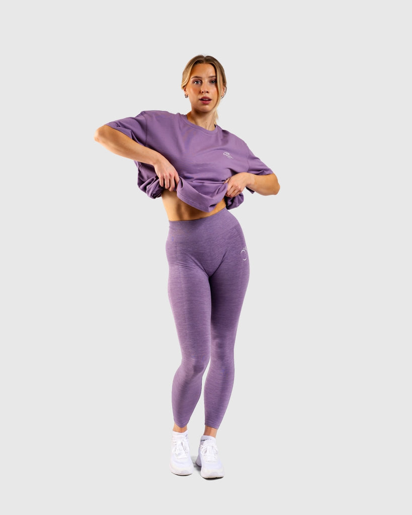 Purple Ease Mid Waist - Peach Tights - Tights