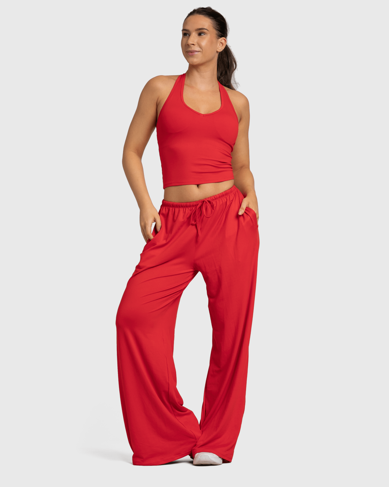 Red Lounge Pants - Peach Tights - Sweatpants