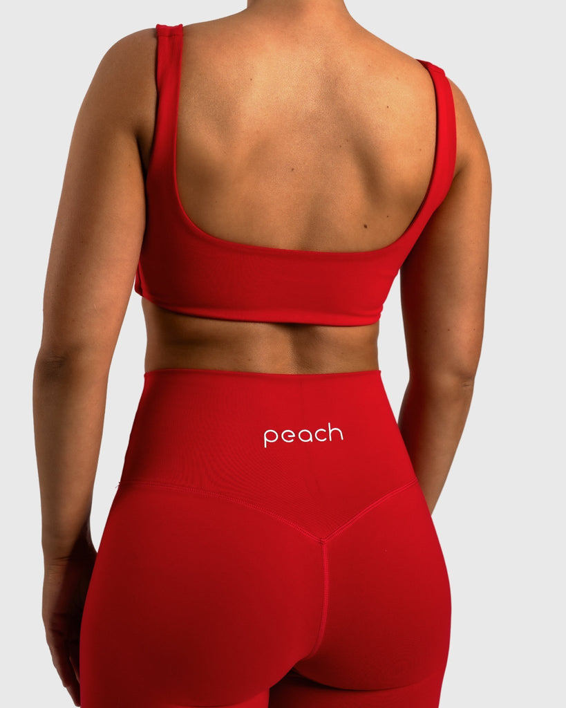 Red Refine Sports - bra - Peach Tights - Sports - Bra