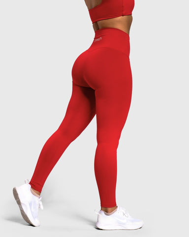 Red Refine Tights