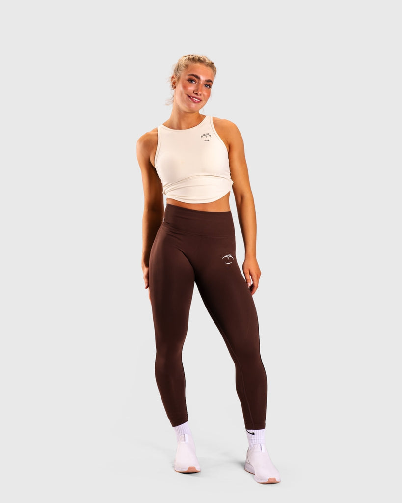 Sand Weave Topp - Peach Tights - Sports - Bra