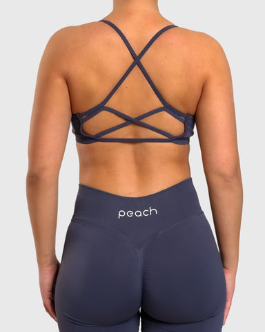 Steel Blue Impact Sports-bra