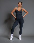 Steel Blue Velocity Tights - Peach Tights - Tights