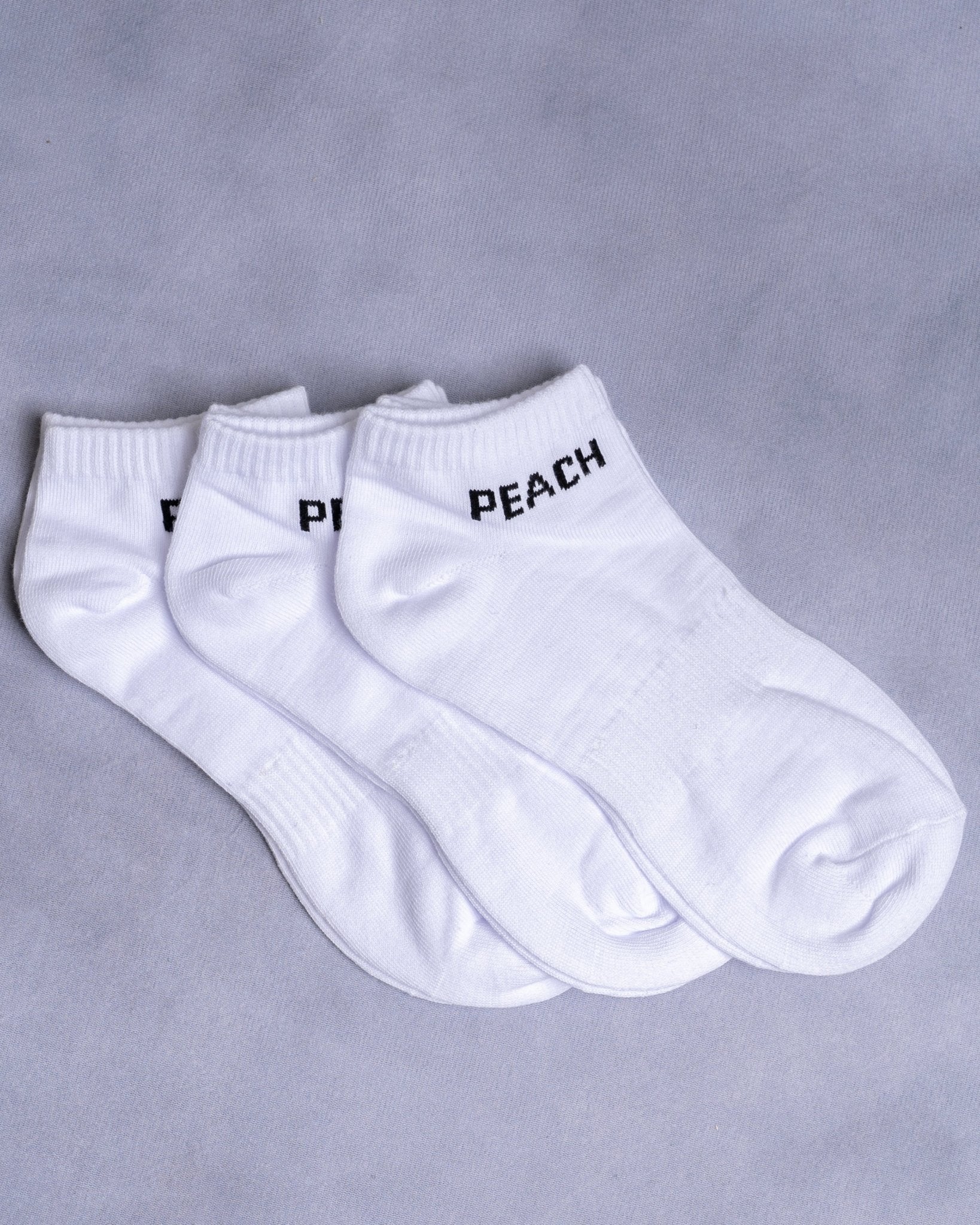 White Ankle Training Socks - Peach Tights - Socks