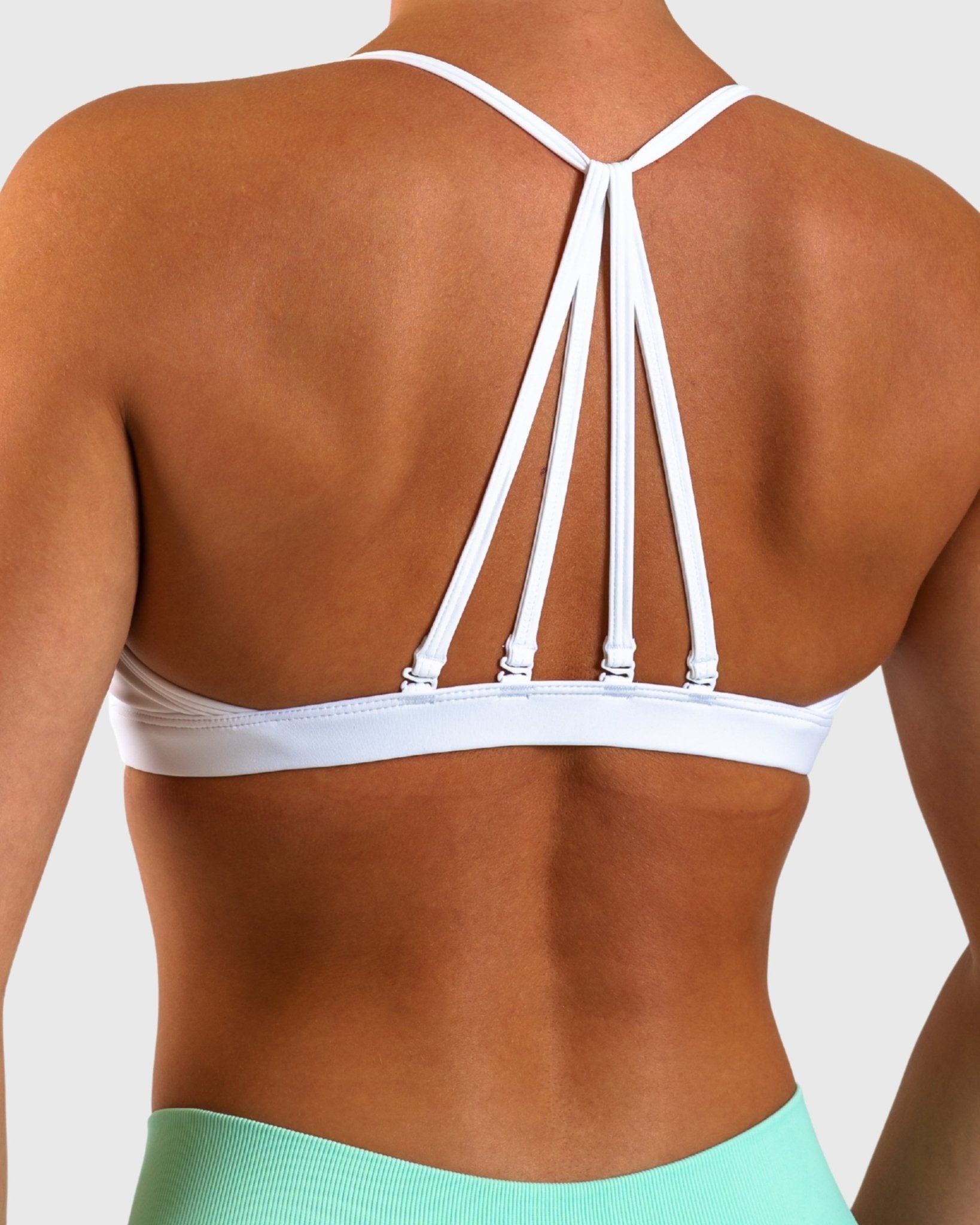 White Athleisure Sports - bra - Peach Tights - Sports - Bra