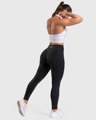 White Lush Halterneck Topp - Peach Tights - Sports - Bra