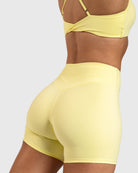 Yellow Velocity Shorts - Peach Tights - Shorts