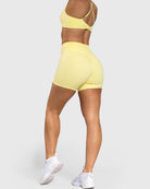 Yellow Velocity Shorts - Peach Tights - Shorts
