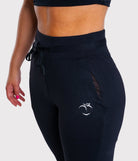 Black Active Sweatpants - Peach Tights - Sweatpants