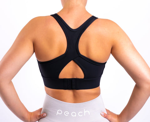 Black Clip Sports-Bra