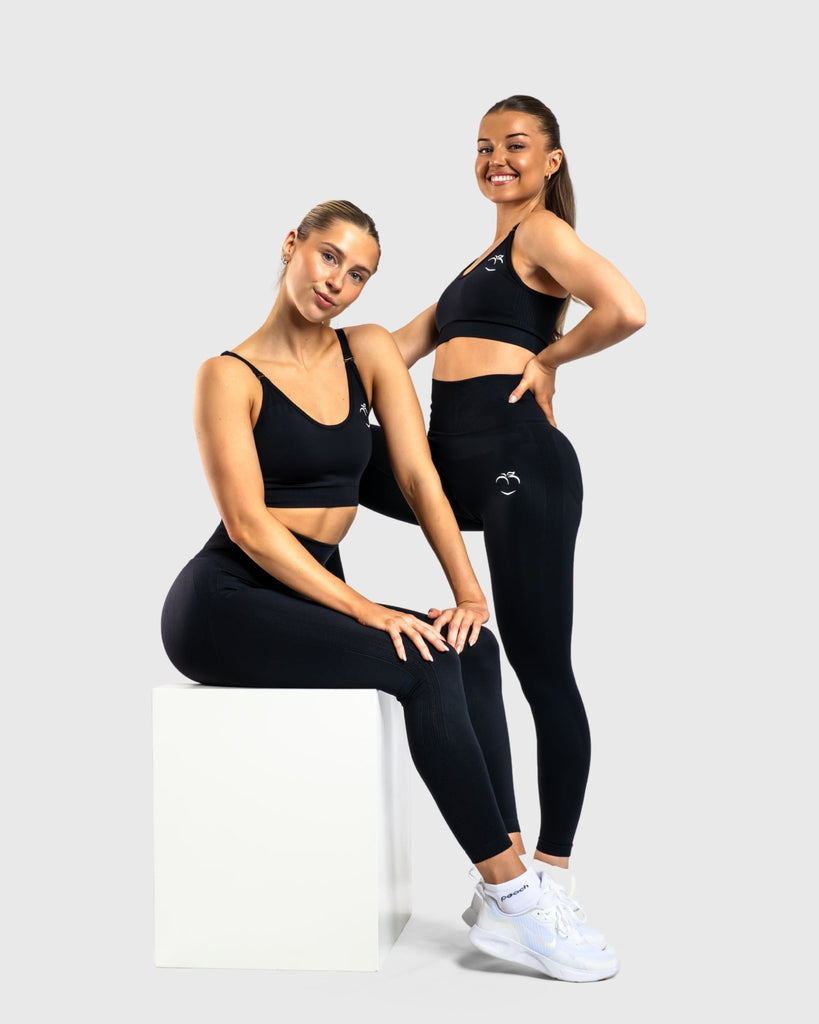 Gottex Studio Inter-Luxe Leggings Capri Black SMALL Peach Skin