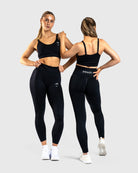 Black Lux Seamless Long Sleeve - Peach Tights - Long sleeve