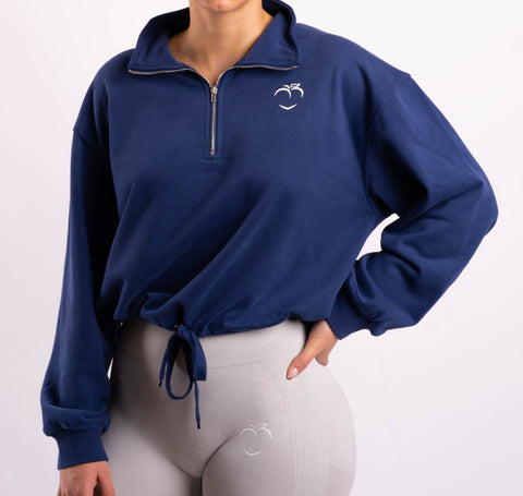 Blue Half Zip Pullover