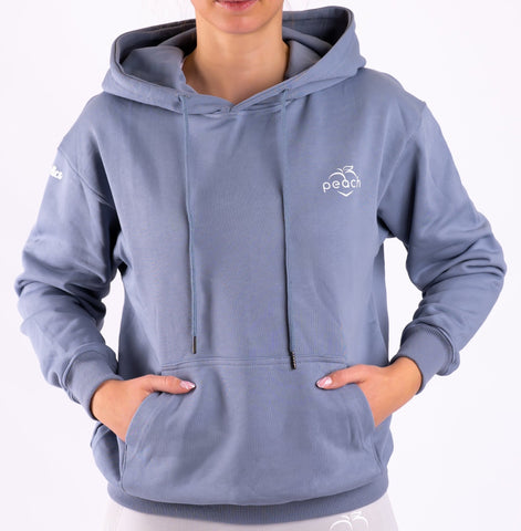 Blue Relaxed Peach hoodie