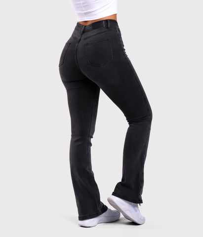 Dark Grey Flared Jeans