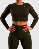 Green Deluxe Long Sleeve - Peach Tights -