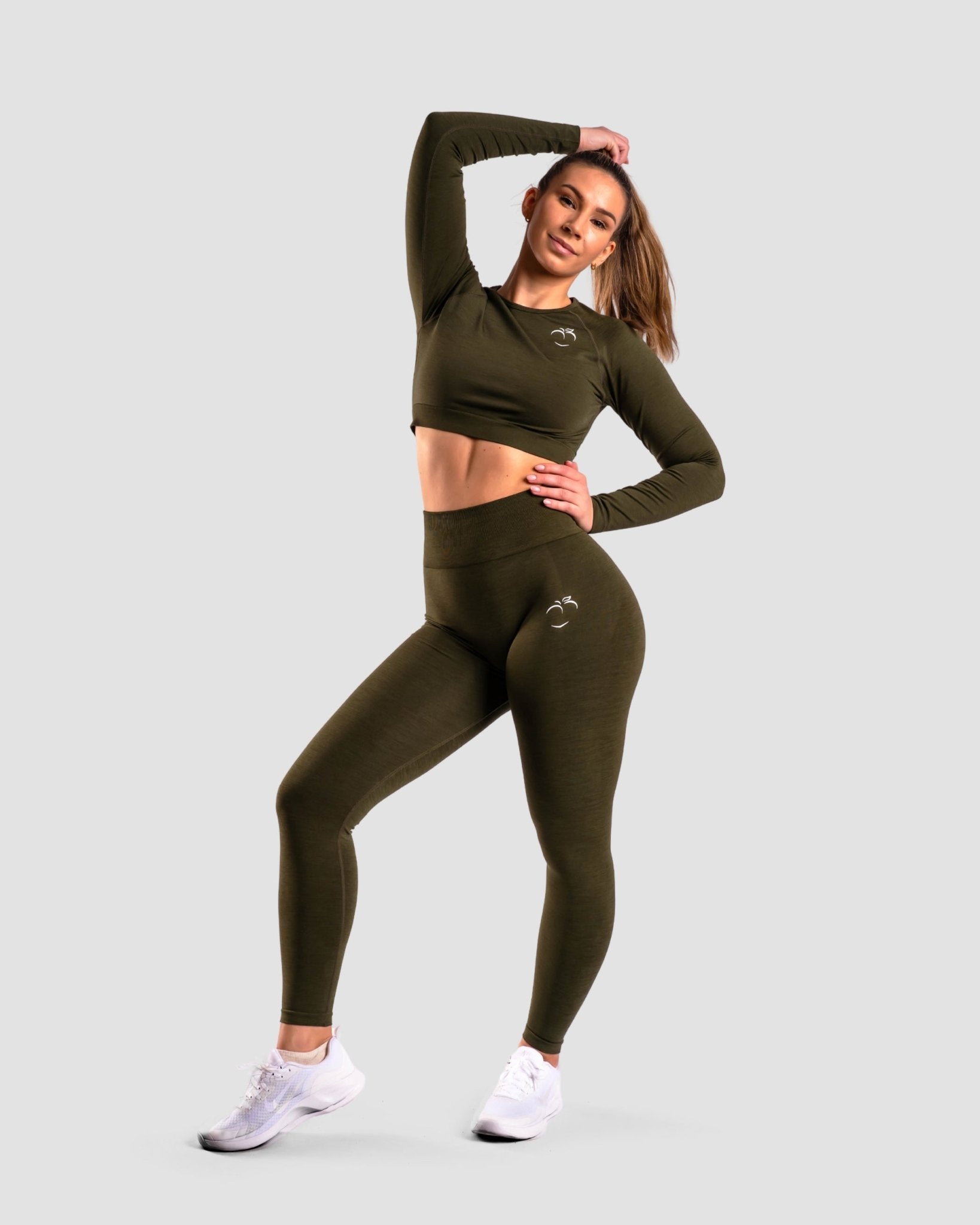 Green Deluxe Long Sleeve - Peach Tights -