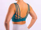 Green Kinetic Sports-Bra - Peach Tights -