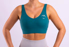 Green Kinetic Sports-Bra - Peach Tights -