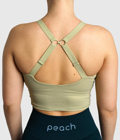 Green Snapback Sports-Bra