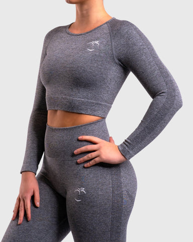 Grey Dusty Lux Seamless Long Sleeve