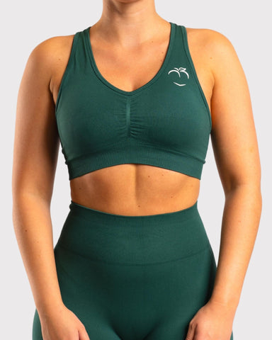 Hunter Green Classic Deluxe Sports-bra