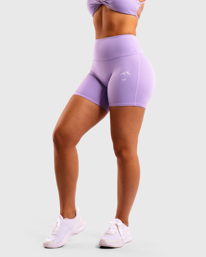 Light Purple Twist Shorts - Peach Tights -