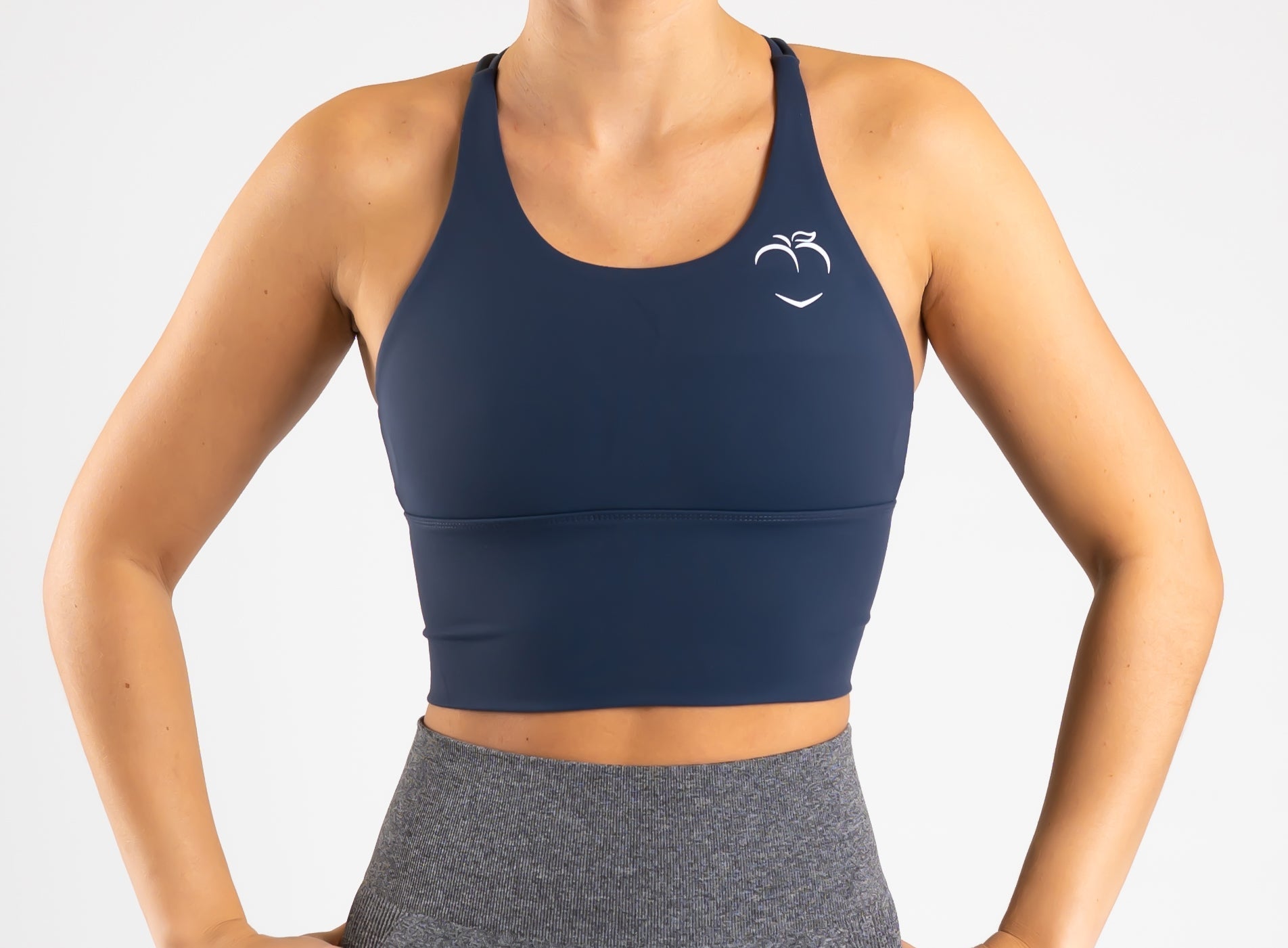 Navy Blue Cross Topp - Peach Tights -