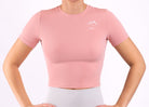 Pink Dry-Fit Cropped T-shirt - Peach Tights -