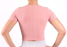 Pink Dry-Fit Cropped T-shirt - Peach Tights -