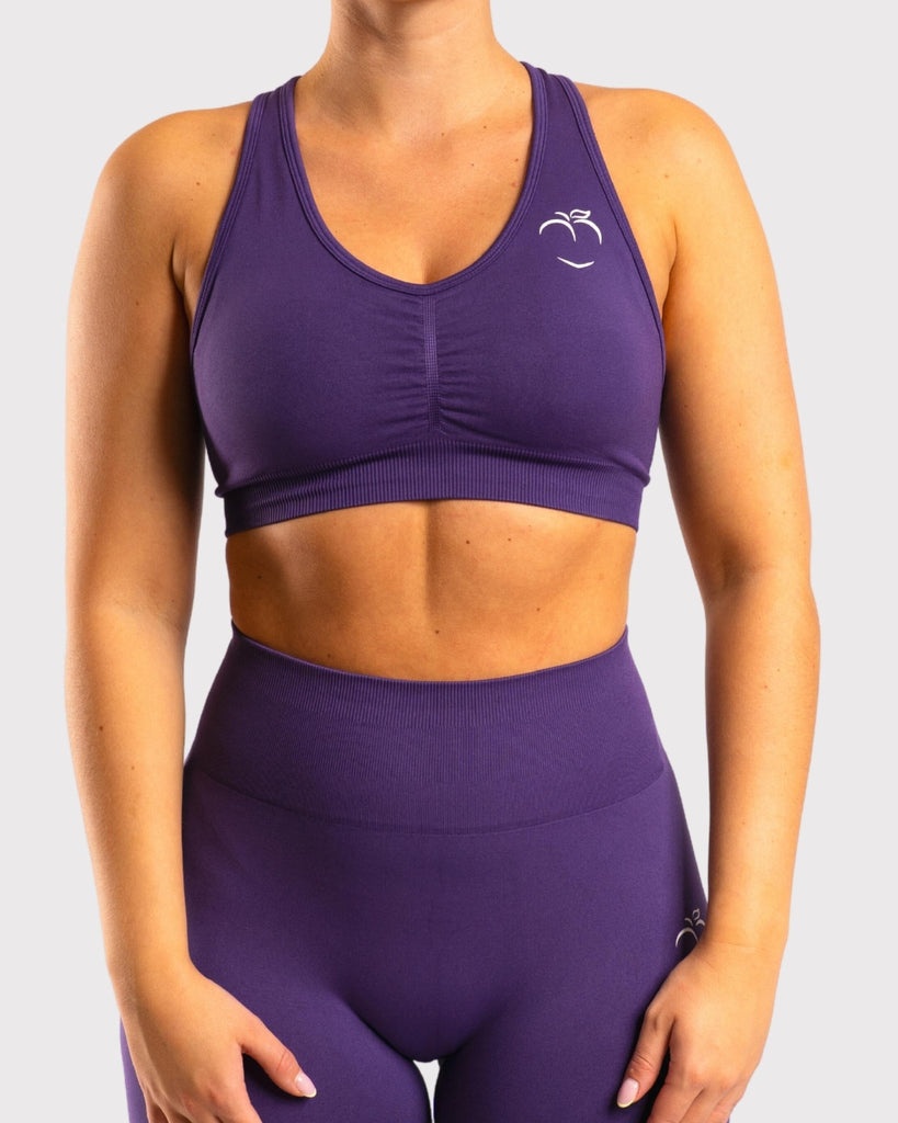Purple Classic Deluxe Sports-bra - Peach Tights -