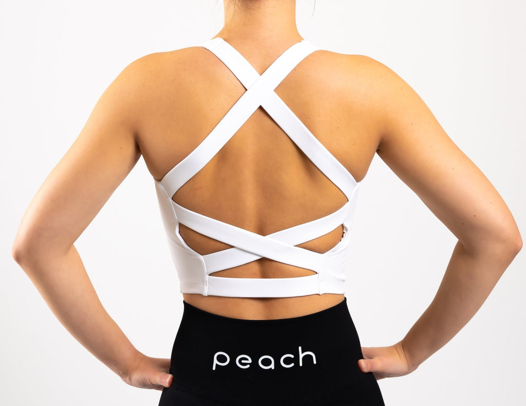White Ballerina Topp - Peach Tights -